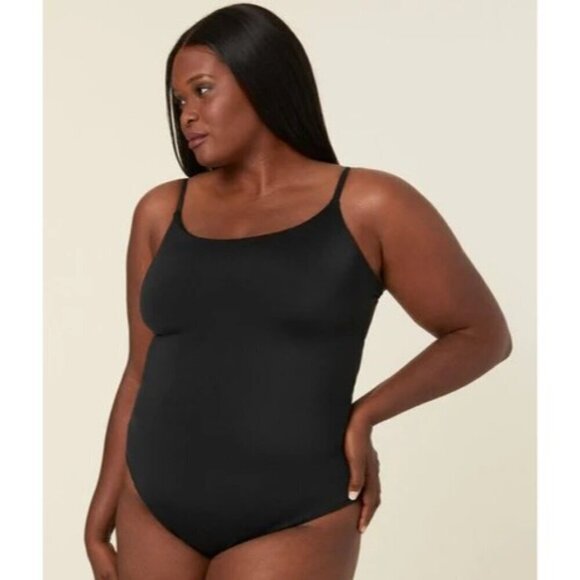 Andie Swim The Jettles Black XSmall  Long Torso Swimsuit One Piece Scoop Necklin - Picture 2 of 4